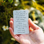 Engagement Photo And Message Wallet Card, thumbnail 2 of 5