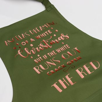 I'm Dreaming Of A White Christmas Apron, 3 of 10