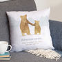 Personalised Father And Child Bear Cushion Gift For Dad, thumbnail 5 of 10