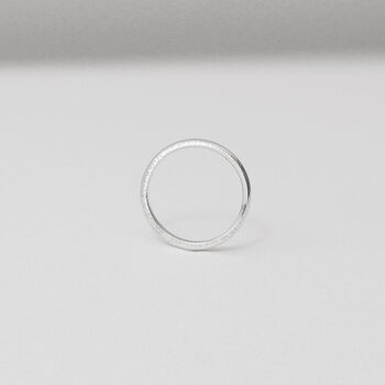 Moonlight Hammered Silver Ring, 3 of 8