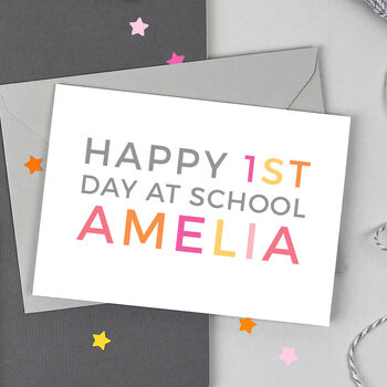 Personalised First Day At School Card, 2 of 4