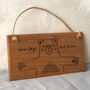 Send With Love 'Bear Hugs And Kisses' Oak Sign, thumbnail 1 of 2