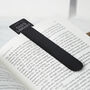 Black Metal Bookmark 'Property Of Dad's Library' | Reading | Book Lover | Book Accessory | Love Reading | Reading Gift, thumbnail 1 of 2