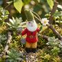 Handmade Felt Gilbert Garden Gnome Hanging Decoration, thumbnail 2 of 3