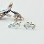 Seahorse Cufflinks In Sterling Silver, thumbnail 2 of 7