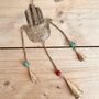 Hand Of Fatima Indian Bells Wind Chime, thumbnail 2 of 10