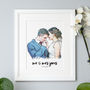 Personalised Contemporary Wedding Portrait, thumbnail 1 of 5