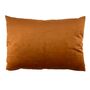 Large Coral Poppy Velvet Cushion, thumbnail 2 of 6