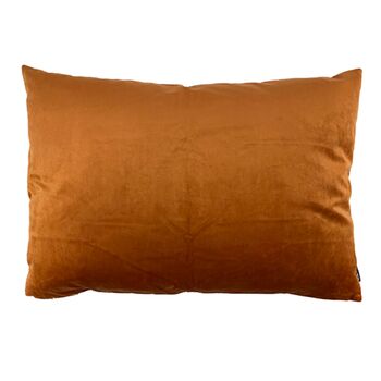 Large Coral Poppy Velvet Cushion, 2 of 6