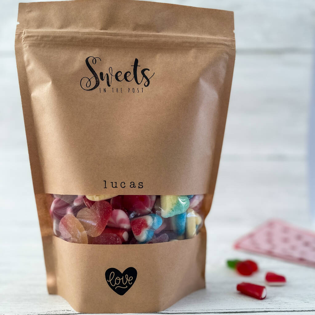 Love Heart Personalised Pick And Mix Mega Bag 1kg, 1 of 6