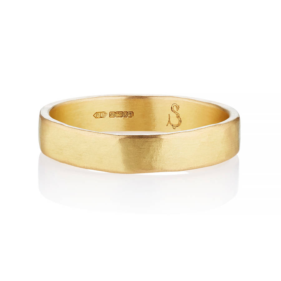 Loki 18ct Fairtrade Gold Men's Ethical Wedding Ring By Shakti Ellenwood