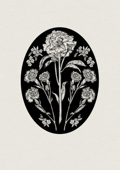 Language Of Flowers No Four Illustration Print, 3 of 4