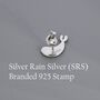 Seal Stud Earrings In Sterling Silver, thumbnail 7 of 10