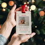 Baby's First Christmas Message From Santa Wooden Tag, thumbnail 1 of 4