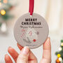 Personalised Teacher Christmas Ornament Ceramic, thumbnail 1 of 7