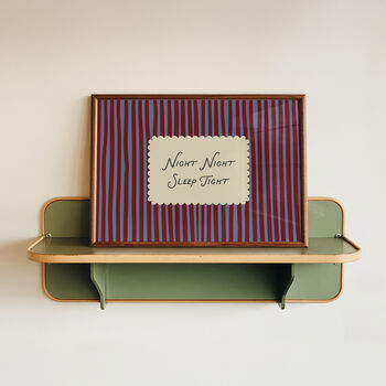 Night Night Sleep Tight Striped Bedroom Print, 4 of 9