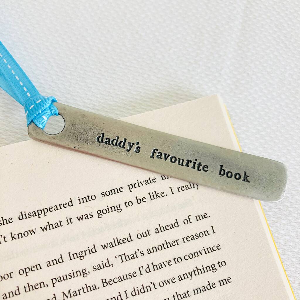 Pewter Bookmark ~ Daddy's Favourite Book, 1 of 4