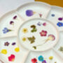 Ear Studs With Pink Flowers In White Lacquer, thumbnail 8 of 10