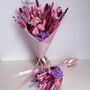 Bright Pink And Purple Dried Flower Bouquet, thumbnail 9 of 9