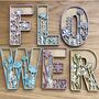 Personalised Wildflower Wooden Nursery Name Sign, thumbnail 2 of 8