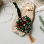Dried Flower Teardrop Tassel Christmas Bauble, thumbnail 2 of 3