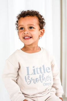 Embroidered Personalised Big/Little Sibling Sweatshirt Jumper, 8 of 10