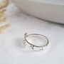 Adjustable Sterling Silver Wishes Wrap Ring, thumbnail 7 of 8