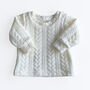 Cable Knit Ecru Jumper, thumbnail 5 of 5