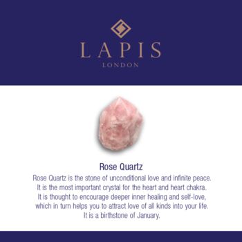 The Duo Rose Quartz Necklace, Gold Plated, 8 of 11