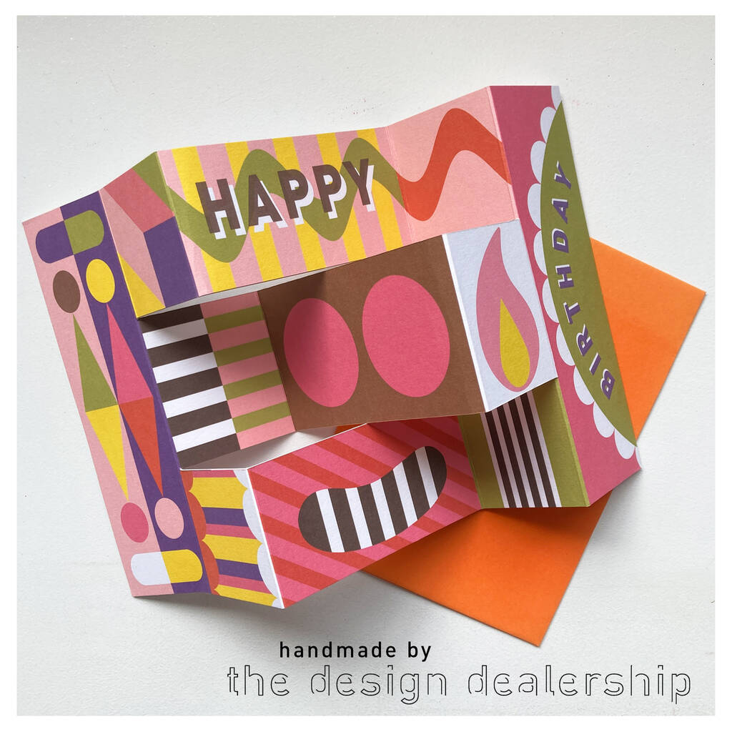 Mega Fold Birthday Card Personalised, 1 of 4