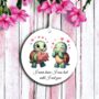 Personalised Cute Animal Couple Turtle Decoration, thumbnail 1 of 2