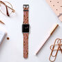 Retro Abstract Lines Vegan Leather Apple Watch Band, thumbnail 4 of 6