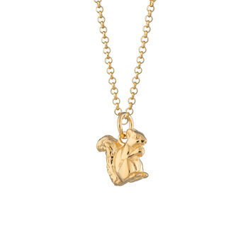 Squirrel Necklace, Sterling Silver Or Gold Plated, 9 of 10