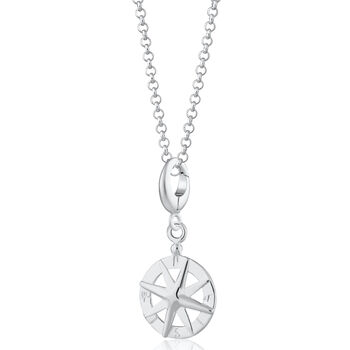 Compass Necklace, Sterling Silver Or Gold Plated, 2 of 11