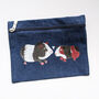 Denim Guinea Pig Pencil Case Or Make Up Bag, thumbnail 1 of 3