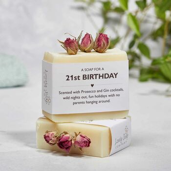 Personalised 21st Birthday Soap Gift, 2 of 5