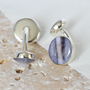 Silver Marble Cufflinks, thumbnail 2 of 6