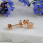 Tiny Forget Me Not Gold Vermeil Studs, thumbnail 5 of 12
