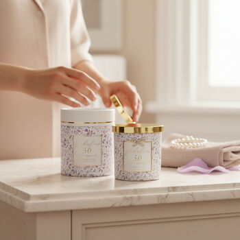 Fabulous 50 Scented 50th Birthday Candle And Matching Luxury Gift Box, 2 of 4