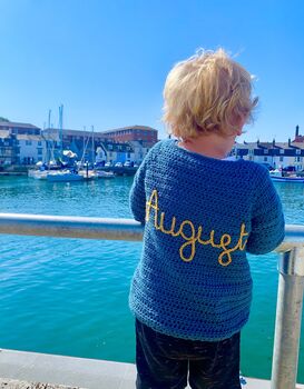 Personalised Baby Name Cardigan With Chicks, 6 of 12