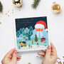 Snowy Winter Christmas Card, thumbnail 3 of 8