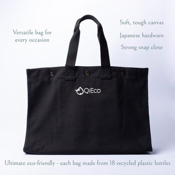 'Qi Eco One' Tote Bag Charcoal Edition, 9 of 9