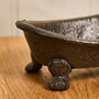 Cast Iron Roll Top Bath Soap Dish, thumbnail 5 of 5