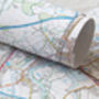 Personalised Map Wallpaper Ordnance Survey Explorer, thumbnail 3 of 4