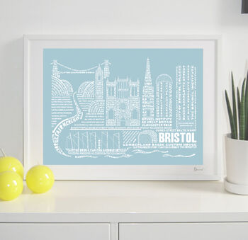 Bristol Skyline Typography Print, 2 of 9