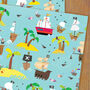 Pirate Wrapping Paper Two Sheets, thumbnail 1 of 6