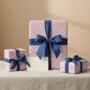 Luxury Striped Gift Wrapping Paper – Blue And Red Design, thumbnail 1 of 8