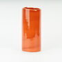 Large Cylinder Handmade Stoneware Vase In Burnt Orange, thumbnail 1 of 3