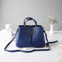 Personalised Navy Vintage Style Bag, thumbnail 2 of 6