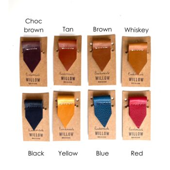 Personalised Handmade Leather Bookmark, 2 of 7